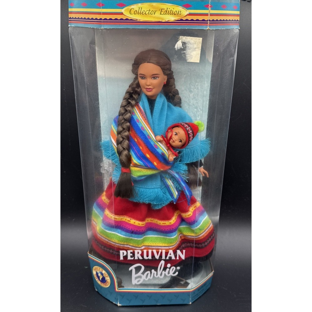 1998 Mattel Peruvian Barbie Dolls of the World with Baby 21506 NIB